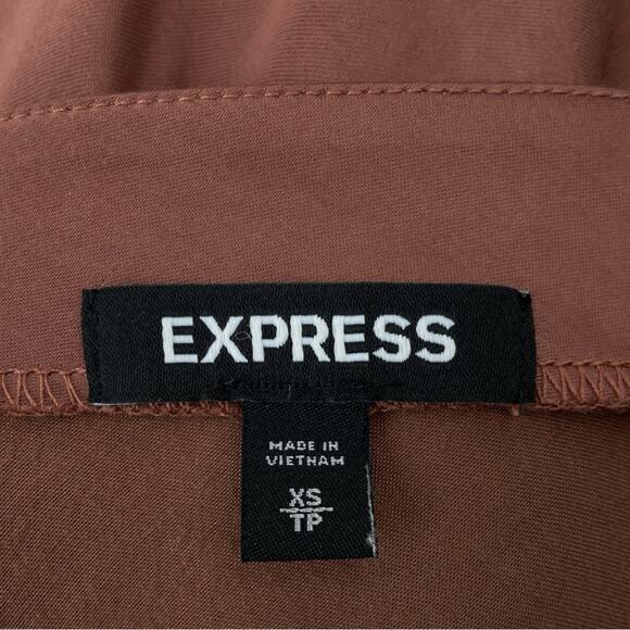 Express Satin Midi Dress in Copper - Picture 7 of 8